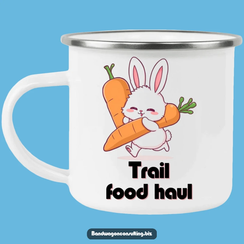 Funny Rabbit Camping Mug - Durable & Determined Carrot Pusher Gift