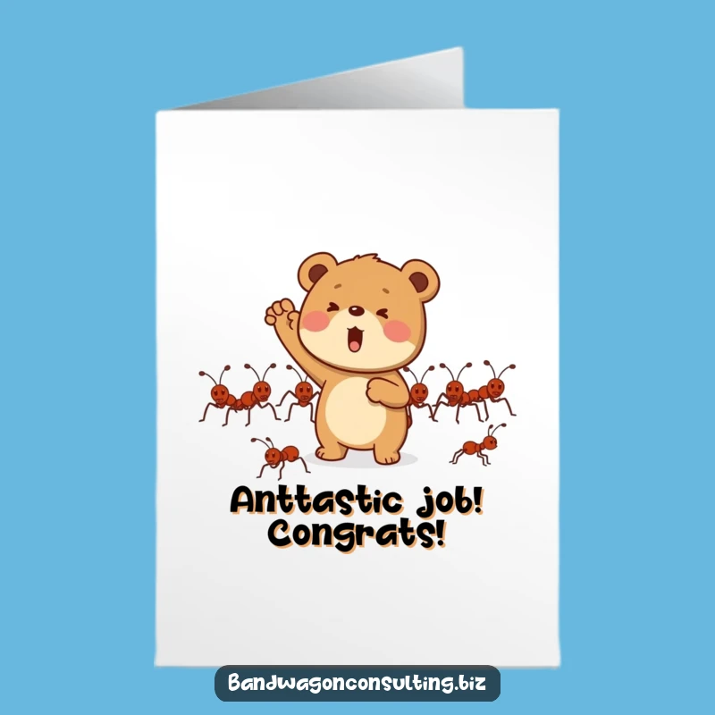 Free Printable Bear Cub Congrats Card: Downloadable Encouragement for Their Victories