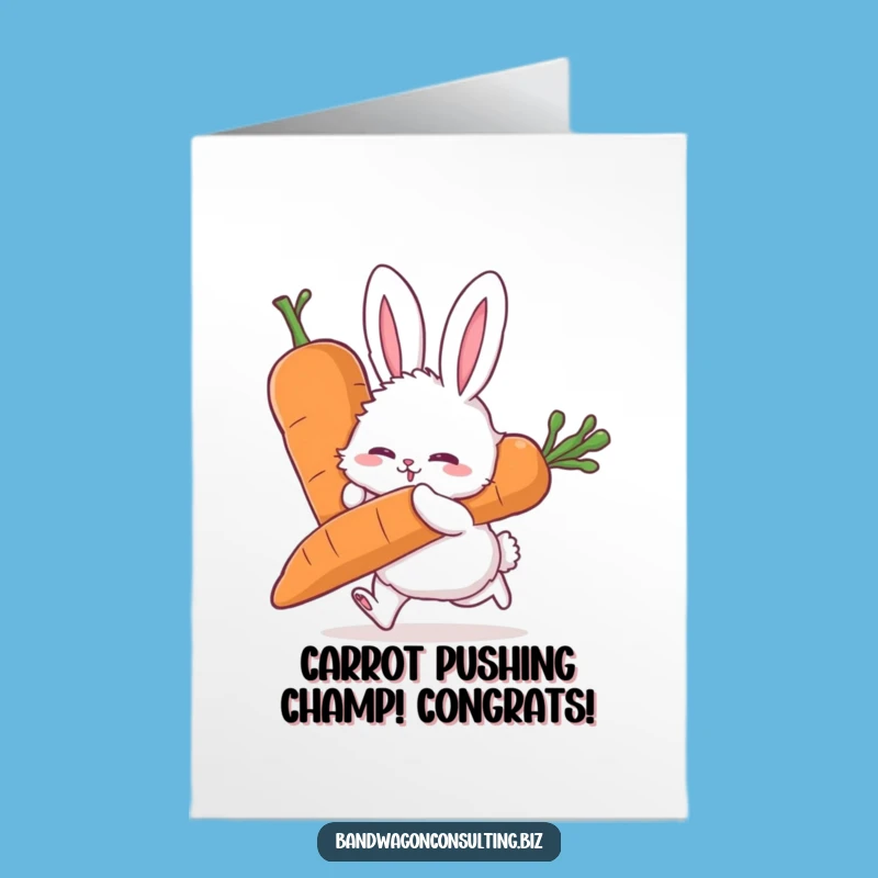 Free Printable Rabbit Cheers Card: Downloadable Bunny Power for Your Big Win